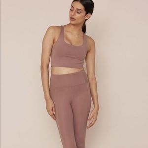 Girlfriend collective XS bra rose quartz